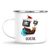 Personalised Pirate Ship Mug - Custom Name Kids Cup - Adventure on the High Seas - Ceramic or Enamel - 11oz, 6oz, or Camping Mug - NZ Made