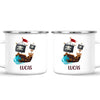 Personalised Pirate Ship Mug - Custom Name Kids Cup - Adventure on the High Seas - Ceramic or Enamel - 11oz, 6oz, or Camping Mug - NZ Made
