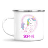 Personalised Unicorn Mug - Custom Name Kids Cup - Magical Rainbow Unicorn Theme - Ceramic or Enamel - 11oz, 6oz, or Camping Mug - NZ Made