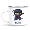 Personalised Ninja Mug - Custom Name Kids Cup - Stealth Warrior Theme - Ceramic or Enamel - 11oz, 6oz, or Camping Mug - NZ Made