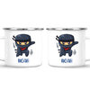 Personalised Ninja Mug - Custom Name Kids Cup - Stealth Warrior Theme - Ceramic or Enamel - 11oz, 6oz, or Camping Mug - NZ Made