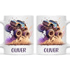 Personalised with Name, Monster Truck Adventure Kids Mug – Custom Off-Road Racing Cup for Children – Available in 11oz, 6oz & Enamel Options