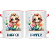 Personalised with Name, Mermaid Princess Kids Mug – Custom Ocean Fantasy Cup for Children – Available in 11oz, 6oz & Enamel