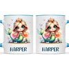 Personalised with Name, Mermaid Princess Kids Mug – Custom Ocean Fantasy Cup for Children – Available in 11oz, 6oz & Enamel