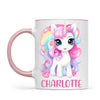Personalised with Name, Magical Unicorn Kids Mug – Custom Unicorn Cup for Children – Available in 11oz, 6oz & Enamel Options