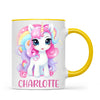 Personalised with Name, Magical Unicorn Kids Mug – Custom Unicorn Cup for Children – Available in 11oz, 6oz & Enamel Options