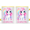 Personalised with Name, Magical Unicorn Kids Mug – Custom Unicorn Cup for Children – Available in 11oz, 6oz & Enamel Options