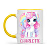 Personalised with Name, Magical Unicorn Kids Mug – Custom Unicorn Cup for Children – Available in 11oz, 6oz & Enamel Options