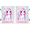 Personalised with Name, Magical Unicorn Kids Mug – Custom Unicorn Cup for Children – Available in 11oz, 6oz & Enamel Options