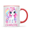 Personalised with Name, Magical Unicorn Kids Mug – Custom Unicorn Cup for Children – Available in 11oz, 6oz & Enamel Options