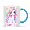 Personalised with Name, Magical Unicorn Kids Mug – Custom Unicorn Cup for Children – Available in 11oz, 6oz & Enamel Options