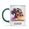 Personalised with Name, Monster Truck Adventure Kids Mug – Custom Off-Road Racing Cup for Children – Available in 11oz, 6oz & Enamel Options
