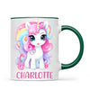 Personalised with Name, Magical Unicorn Kids Mug – Custom Unicorn Cup for Children – Available in 11oz, 6oz & Enamel Options