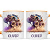 Personalised with Name, Monster Truck Adventure Kids Mug – Custom Off-Road Racing Cup for Children – Available in 11oz, 6oz & Enamel Options