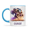 Personalised with Name, Monster Truck Adventure Kids Mug – Custom Off-Road Racing Cup for Children – Available in 11oz, 6oz & Enamel Options