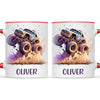 Personalised with Name, Monster Truck Adventure Kids Mug – Custom Off-Road Racing Cup for Children – Available in 11oz, 6oz & Enamel Options
