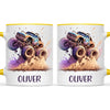 Personalised with Name, Monster Truck Adventure Kids Mug – Custom Off-Road Racing Cup for Children – Available in 11oz, 6oz & Enamel Options
