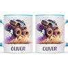 Personalised with Name, Monster Truck Adventure Kids Mug – Custom Off-Road Racing Cup for Children – Available in 11oz, 6oz & Enamel Options