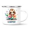 Personalised with Name, Mermaid Princess Kids Mug – Custom Ocean Fantasy Cup for Children – Available in 11oz, 6oz & Enamel