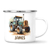 Personalised with Name, Vintage Tractor Kids Mug – Custom Farm Vehicle Cup for Children – Available in 11oz, 6oz & Enamel