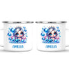 Personalised with Name, Blue Mermaid Princess Kids Mug – Custom Under the Sea Cup for Children – Available in 11oz, 6oz & Enamel