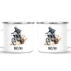 Personalised with Name, Motocross Rider Kids Mug – Customised Dirt Bike Racing Cup for Children – Available in 11oz, 6oz & Enamel Options