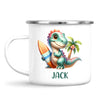Personalised with Name, Dinosaur Kids Mug – Customised Prehistoric-Themed Cup – Available in 11oz, 6oz & Enamel Options