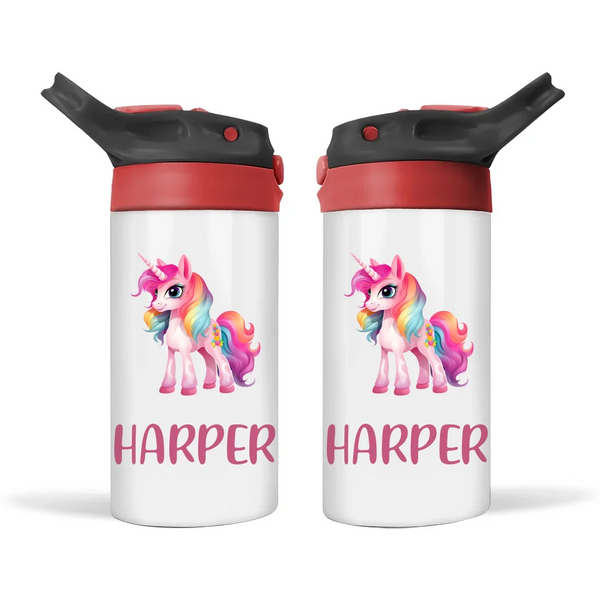 Dreamy Unicorn - Personalised Sippy Bottle