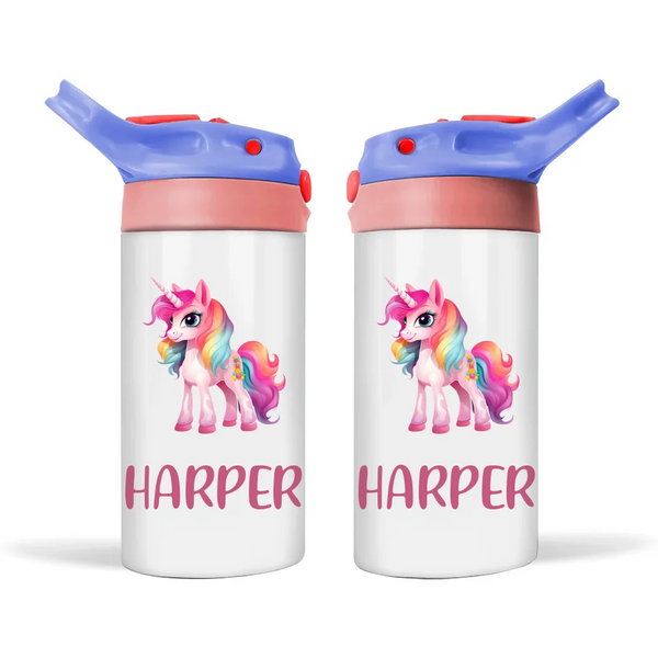 Dreamy Unicorn - Personalised Sippy Bottle