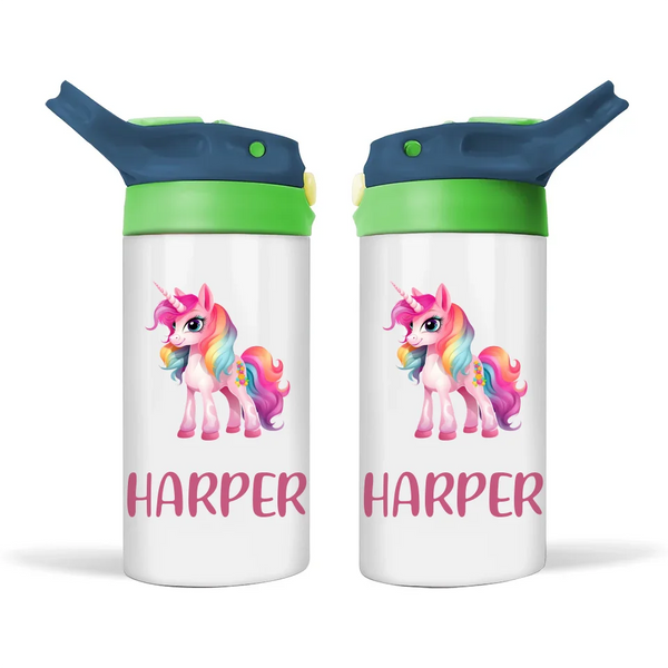 Dreamy Unicorn - Personalised Sippy Bottle