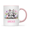 Personalised Easter Mug – Cute Lamb with Bunny Ears & Eggs – Custom Name Kids Cup – Ceramic or Enamel – NZ Made Gift