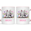 Personalised Easter Mug – Cute Lamb with Bunny Ears & Eggs – Custom Name Kids Cup – Ceramic or Enamel – NZ Made Gift