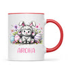 Personalised Easter Mug – Cute Lamb with Bunny Ears & Eggs – Custom Name Kids Cup – Ceramic or Enamel – NZ Made Gift