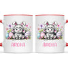 Personalised Easter Mug – Cute Lamb with Bunny Ears & Eggs – Custom Name Kids Cup – Ceramic or Enamel – NZ Made Gift