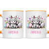 Personalised Easter Mug – Cute Lamb with Bunny Ears & Eggs – Custom Name Kids Cup – Ceramic or Enamel – NZ Made Gift