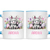 Personalised Easter Mug – Cute Lamb with Bunny Ears & Eggs – Custom Name Kids Cup – Ceramic or Enamel – NZ Made Gift