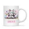 Personalised Easter Mug – Cute Lamb with Bunny Ears & Eggs – Custom Name Kids Cup – Ceramic or Enamel – NZ Made Gift