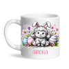 Personalised Easter Mug – Cute Lamb with Bunny Ears & Eggs – Custom Name Kids Cup – Ceramic or Enamel – NZ Made Gift