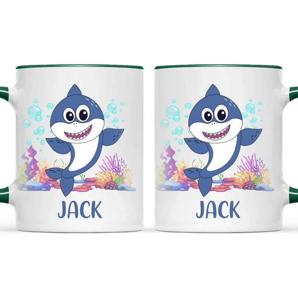 Personalised Cute Smiling Shark Kids Mug