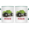 Personalised Alligator Monster Truck Kids Mug