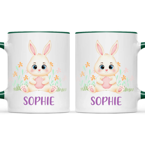 Personalised Bunny in Bloom Kids Mug