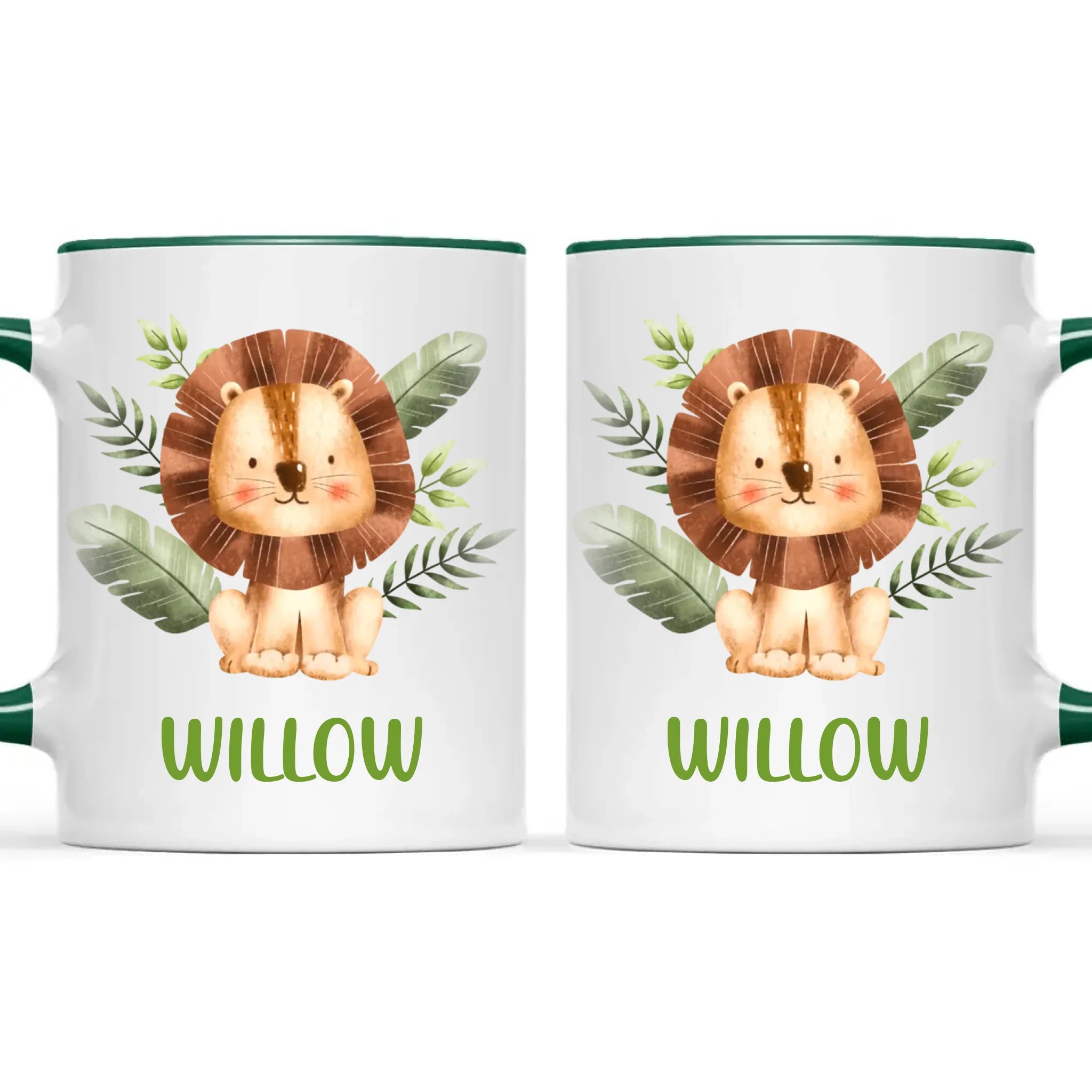 Personalised Jungle Lion Kids Mug