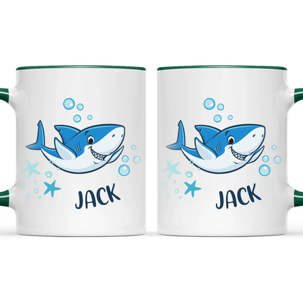 Personalised Little Blue Shark Kids Mug