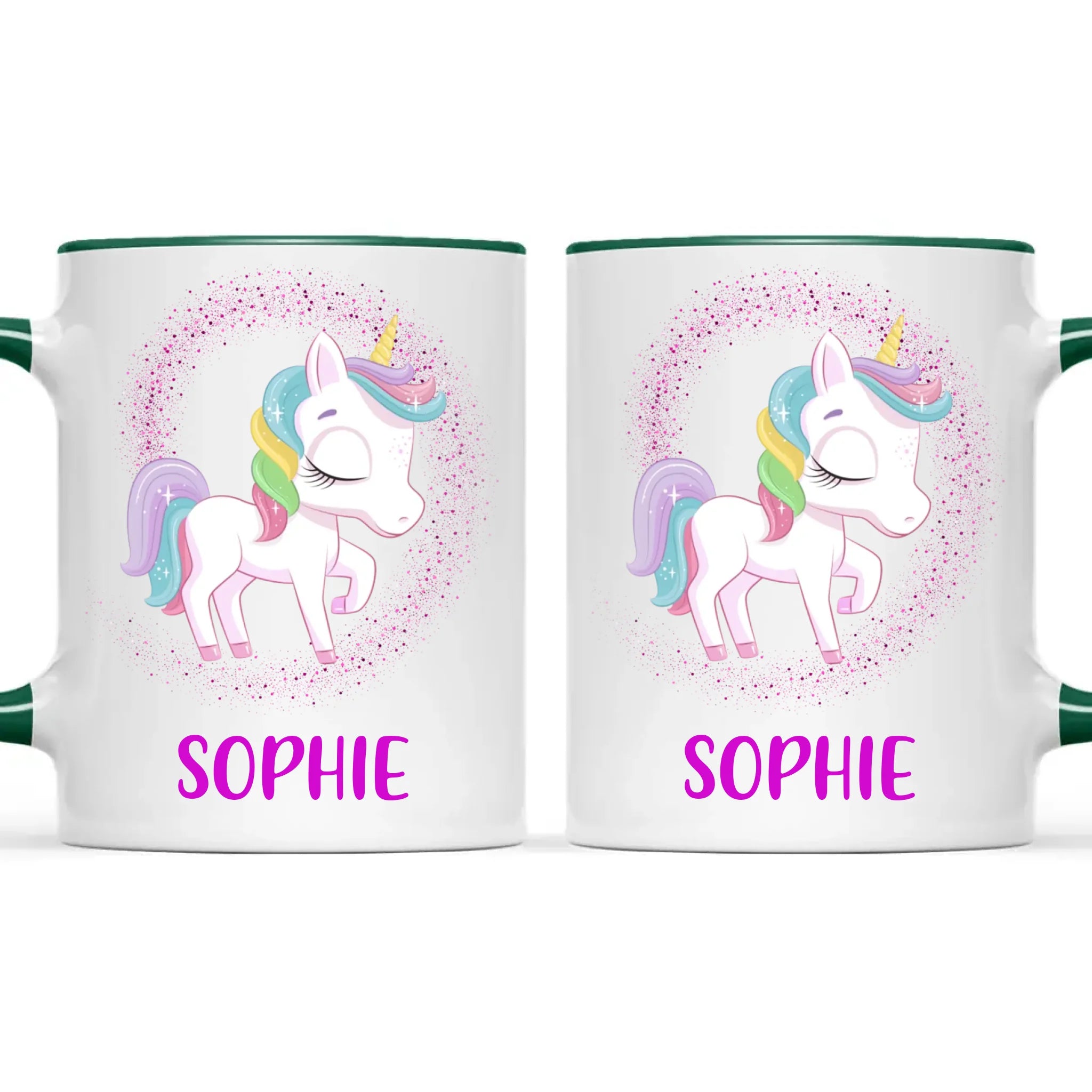 Personalised Sparkling Unicorn Kids Mug