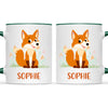 Personalised Clever Fox Kids Mug