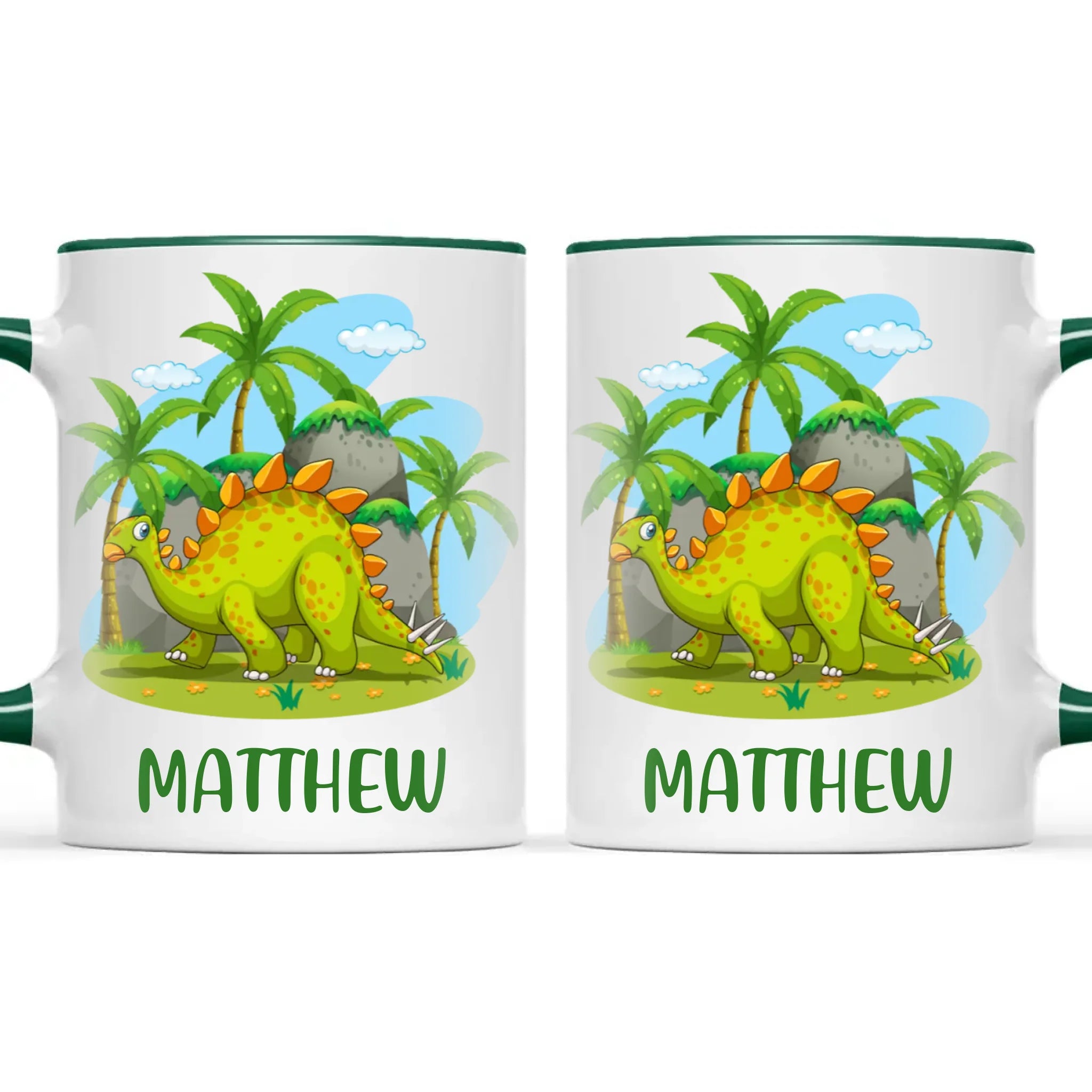 Personalised Stegosaurus Kids Mug