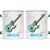 Personalised Rockstar Guitar Kids Mug