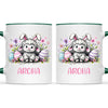 Personalised Easter Mug – Cute Lamb with Bunny Ears & Eggs – Custom Name Kids Cup – Ceramic or Enamel – NZ Made Gift