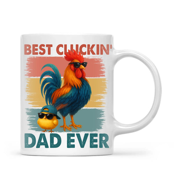 Personalised Best Cluckin’ Dad Ever Mug – Add Up to 6 Kids | Custom Father's Day Gift NZ