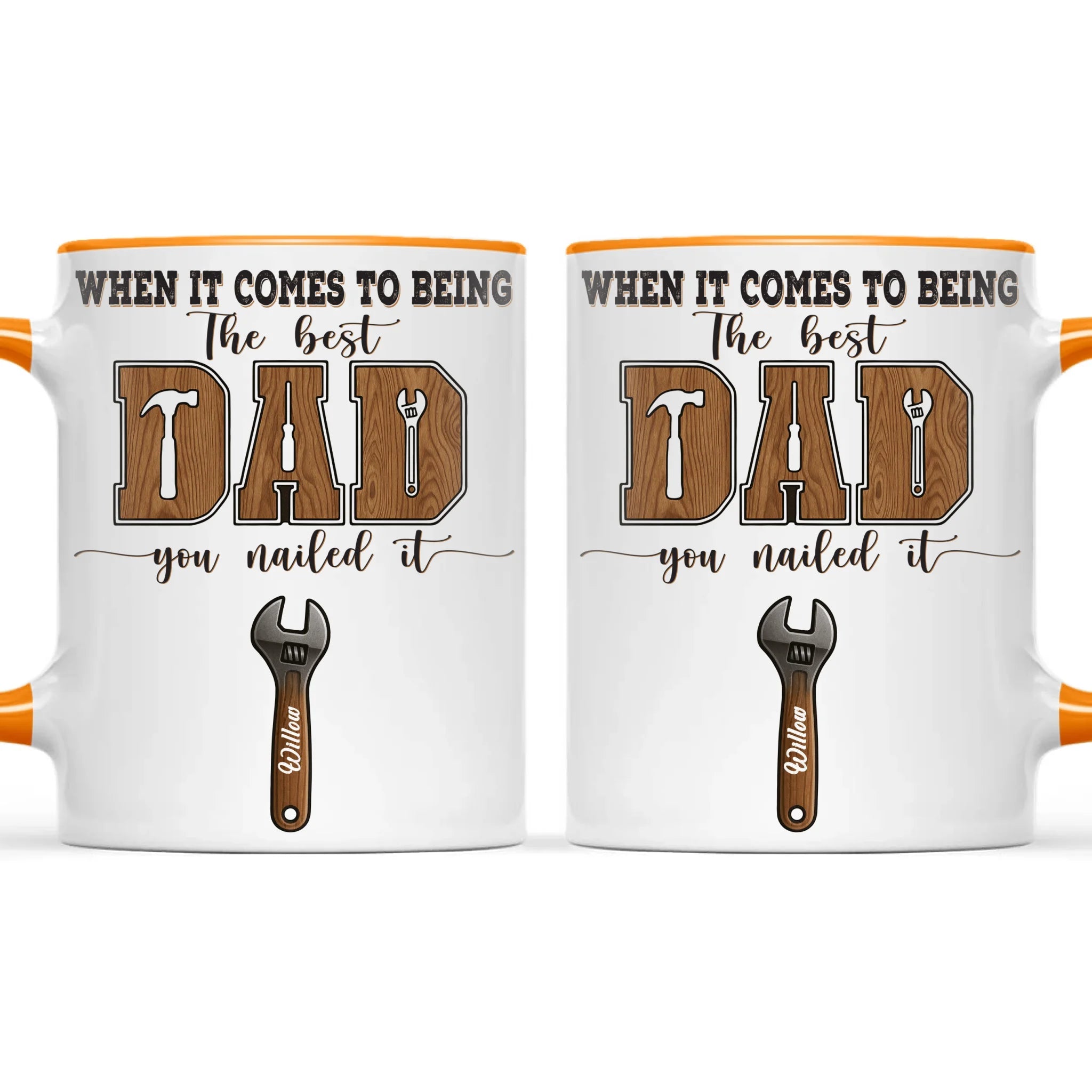 When It Comes To Being Best Dad You Nailed It Mug